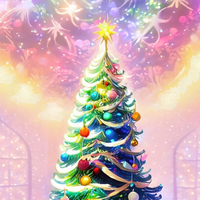 🎄 The Xmas tree is dancing! 🪩

And here it is, Christmas has arrived. 
So different and so much alike. 
Today
I dress up —
all the iridescent baubles,
scented ornaments, 
tinsel in all the colours, 
and I dance, dance, dance. 
A word, a thought, a touch, [...]
𝕐𝕠𝕦 𝕤𝕞𝕚𝕝𝕖 𝕒𝕟𝕕 𝕀 𝕝𝕚𝕘𝕙𝕥 𝕦𝕡.